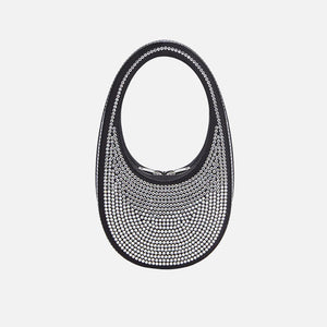 Coperni Crystal Embellished Mini Swipe Bag - Black Crystal