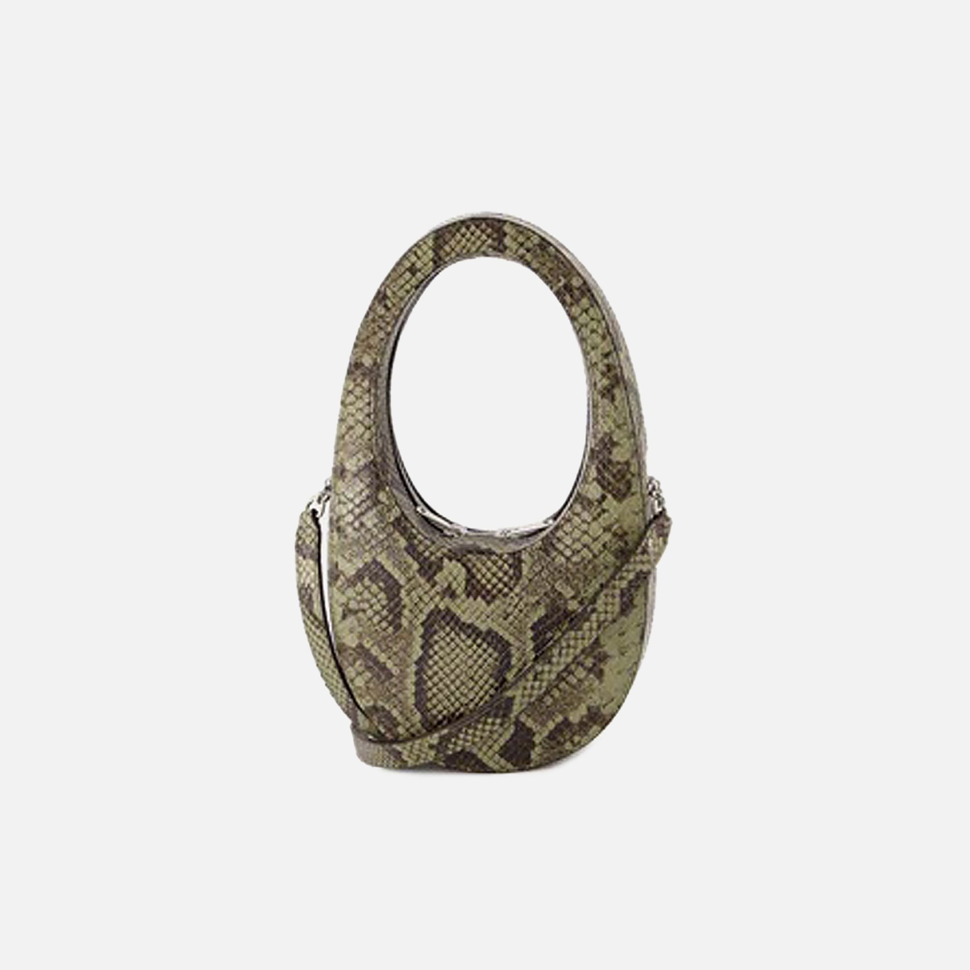 Coperni Python Printed Swipe Bag - Green