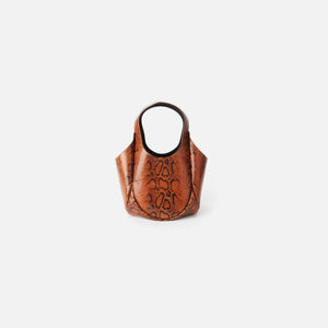 Coperni Snake Print Bucket Swipe Bag - Brown