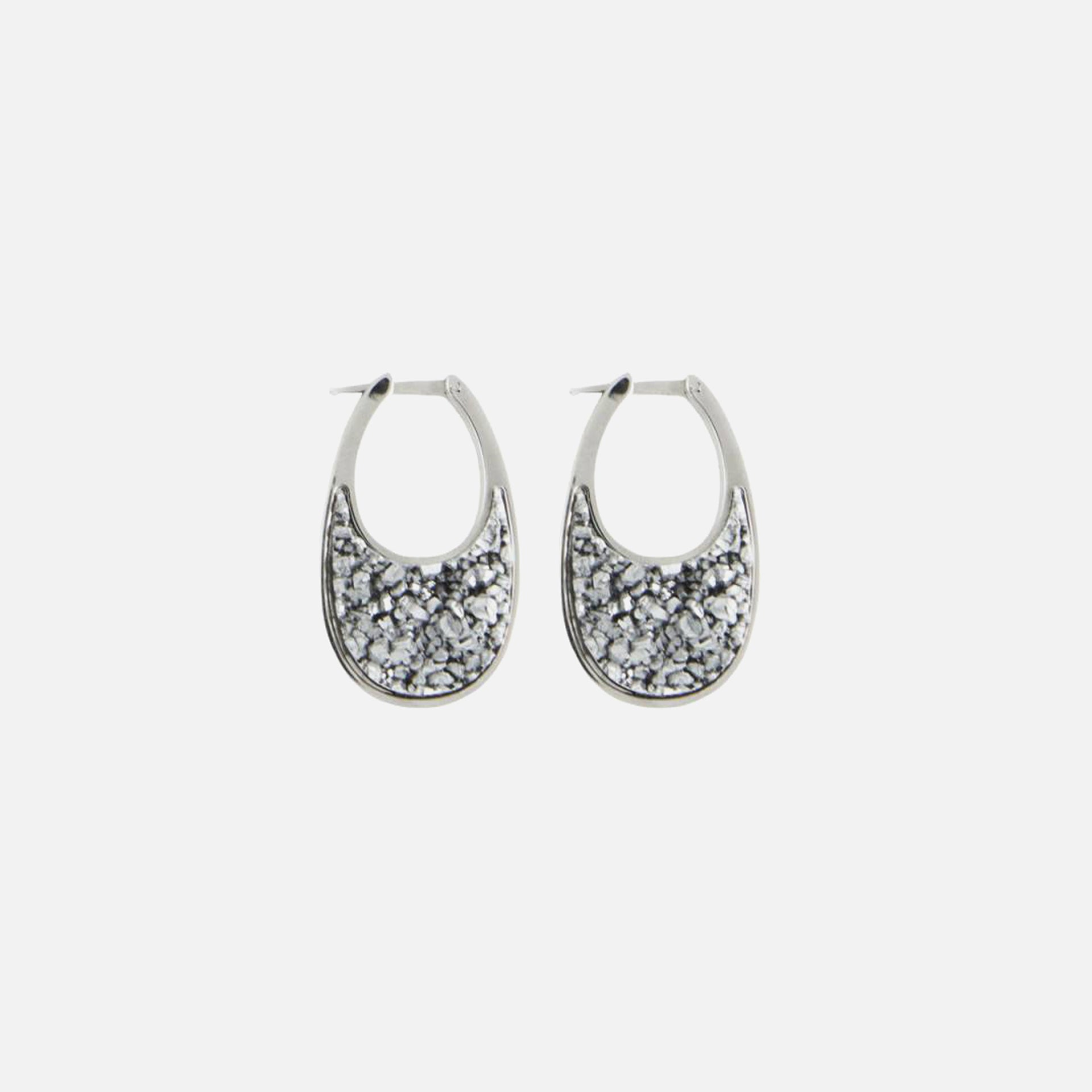 Coperni Meteorite Medium Swipe Earring - Silver