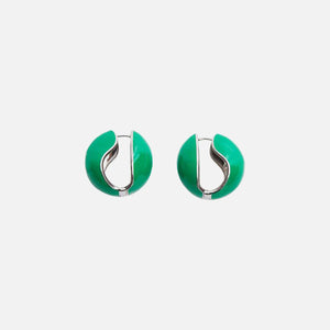 Coperni Lacquered campaign Earrings - Green