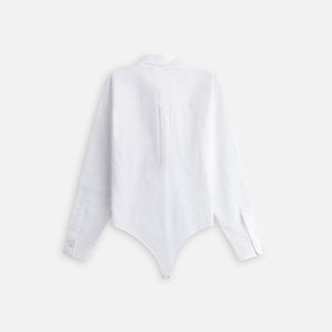 Coperni Bodysuit Poplin Shirt - White