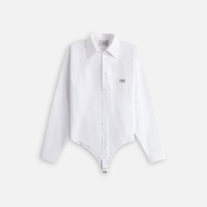 Coperni Bodysuit Poplin Shirt - White