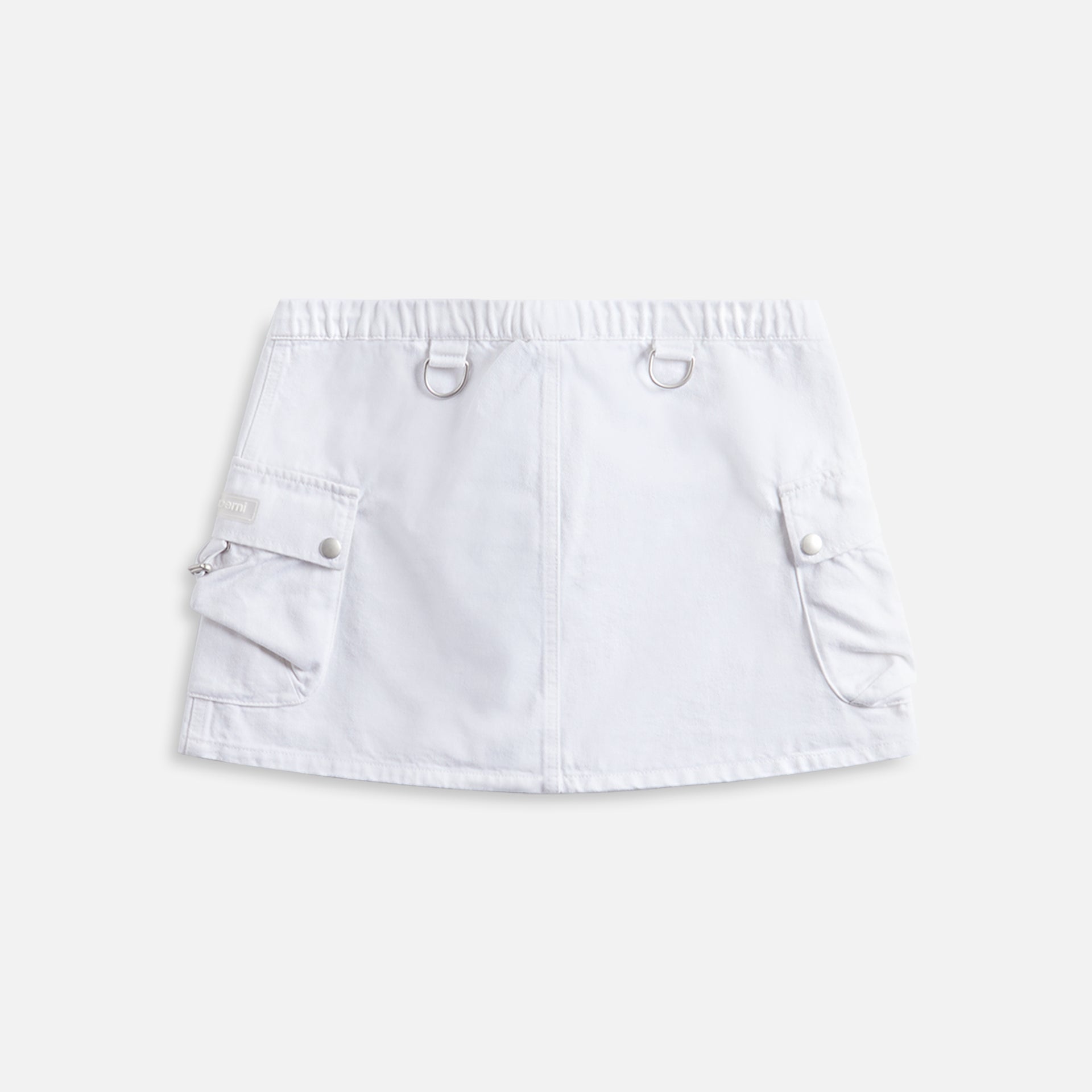 Coperni Denim Cargo Skirt - White