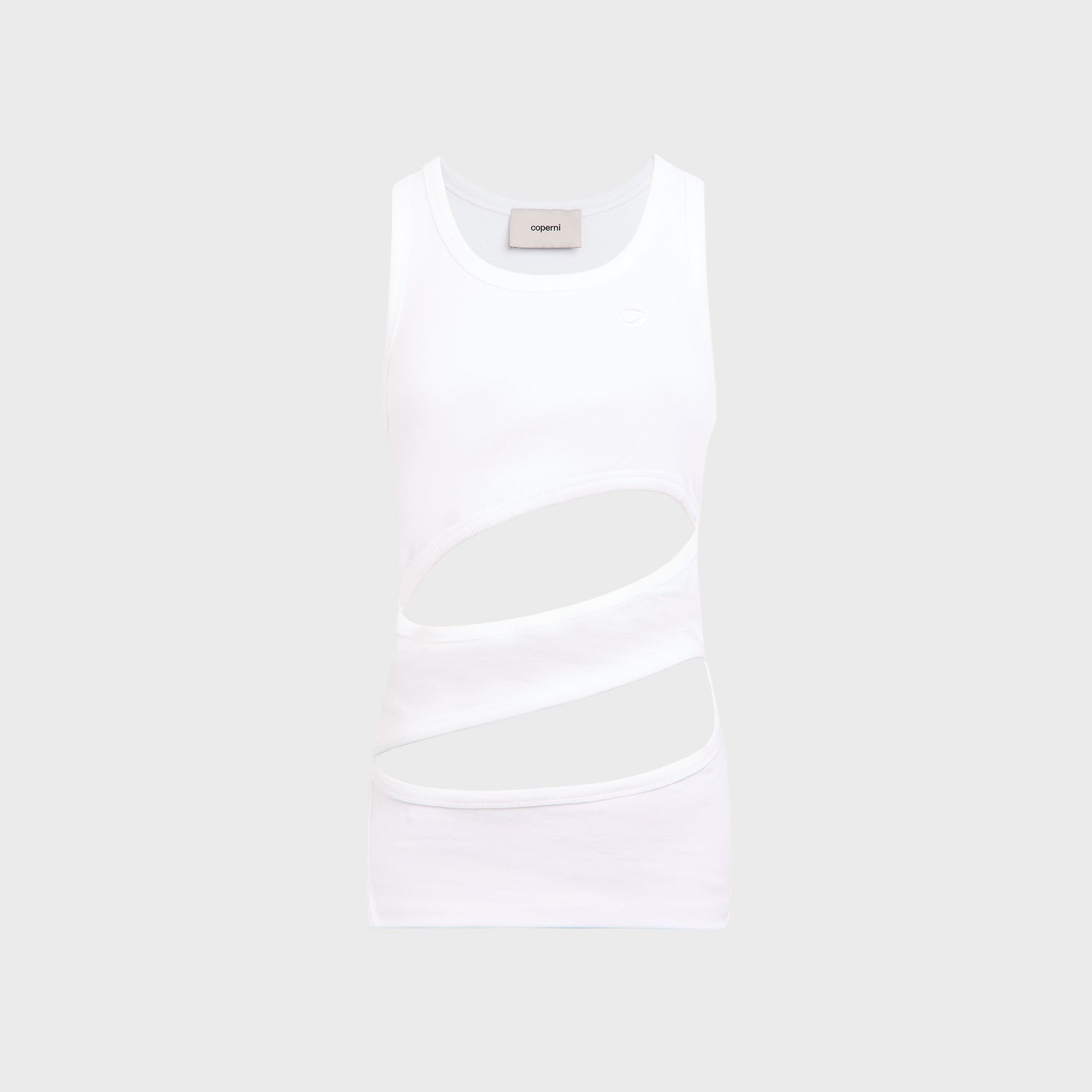 Coperni Spiral Tank Top - White