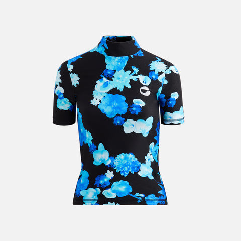 Coperni High Neck Fitted Top - Blue Black