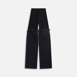 Coperni Hybrid Denim Trousers - Black / Blue