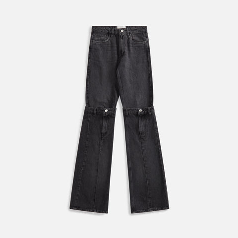 Coperni Open Knee Jeans - Washed Black