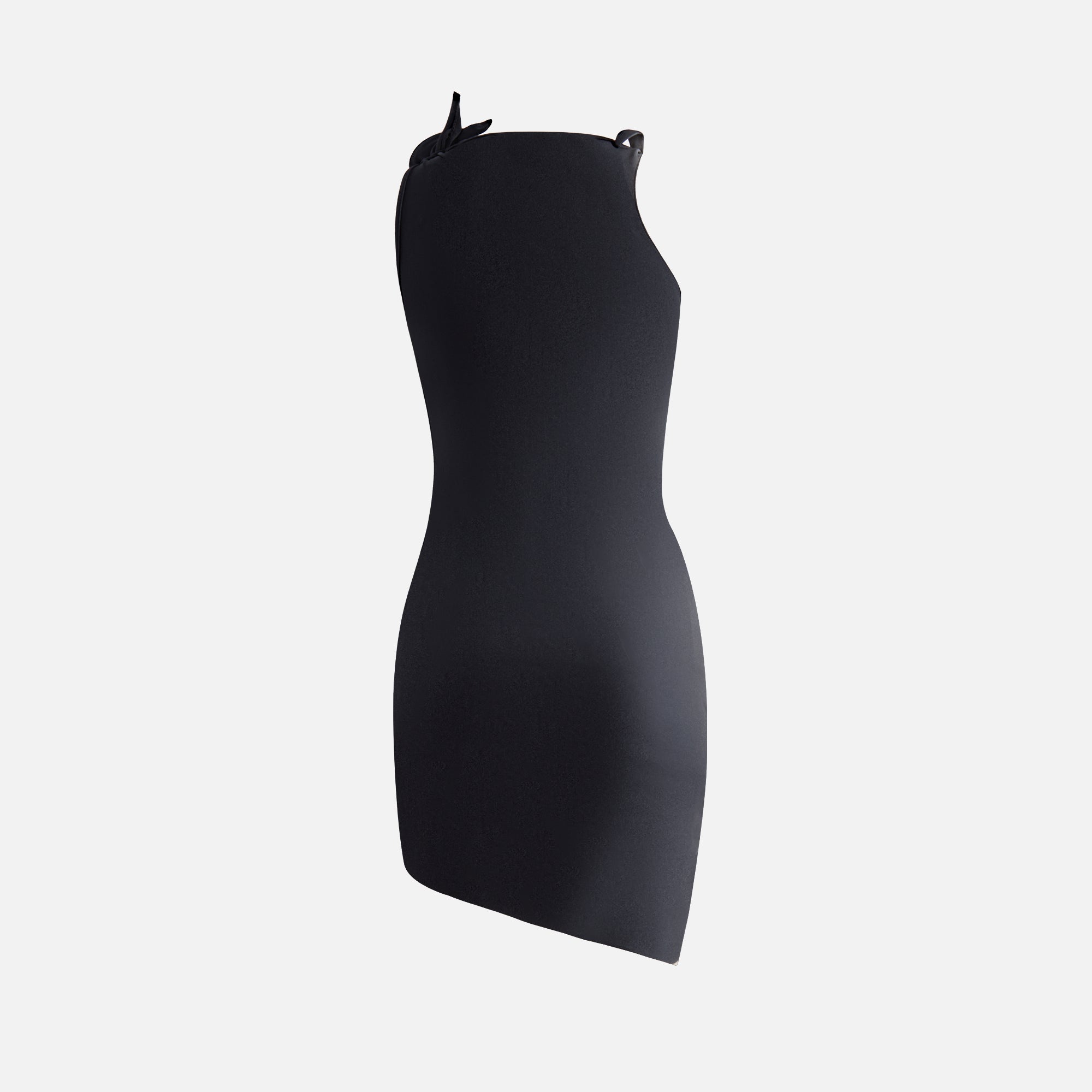 ワンピース Coperni ASYMMETRIC FLOWER MINI DRESS (COPR154F5001 BLK) Asymmetric Flower Mini Dress – Coperni