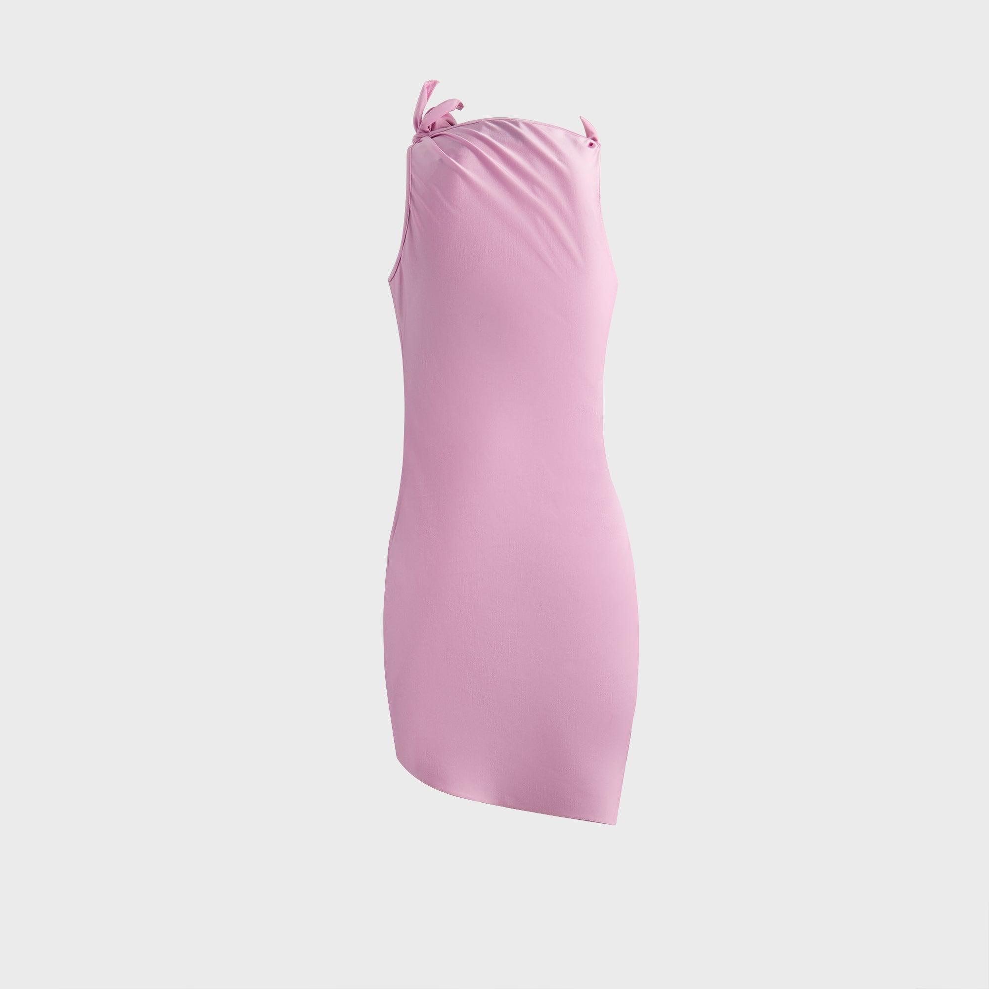 Coperni Asymmetric Flower Mini Dress - Pink – Kith