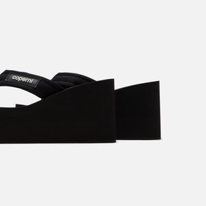 Coperni Branded Wedge Sandal - Black