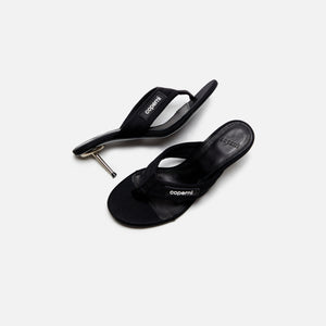 Coperni Branded Thong Sandal - Black