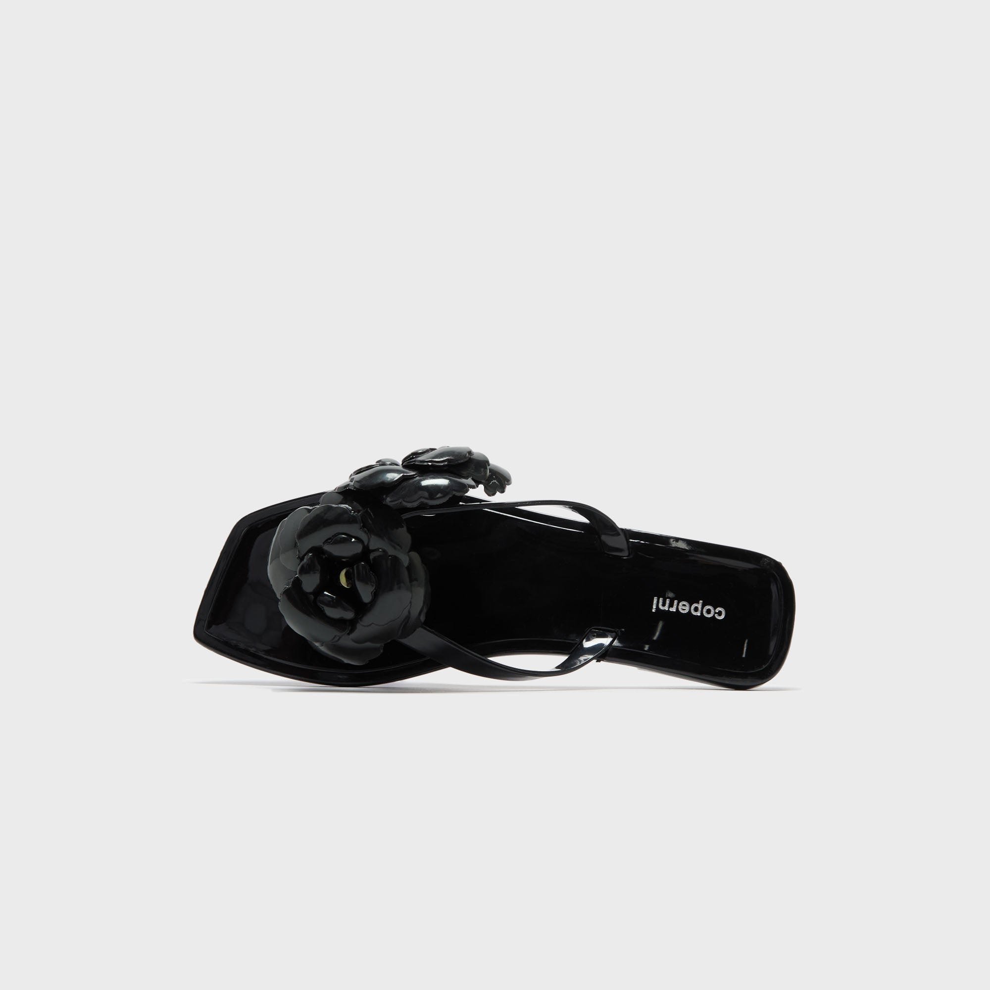 Coperni Silicone Flower Flat Sandals - Black – Kith