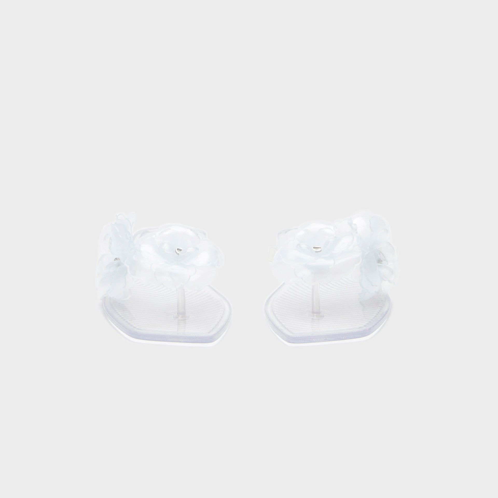 Coperni Silicone Flower Flat Sandals - Clear