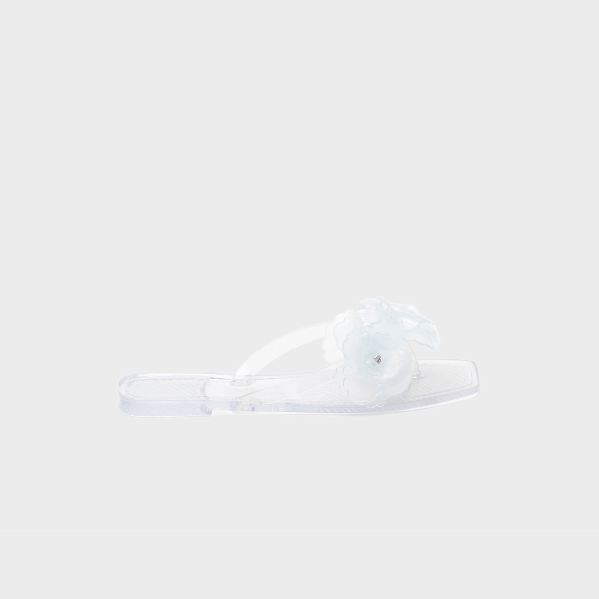 Coperni Silicone Flower Flat Sandals - Clear