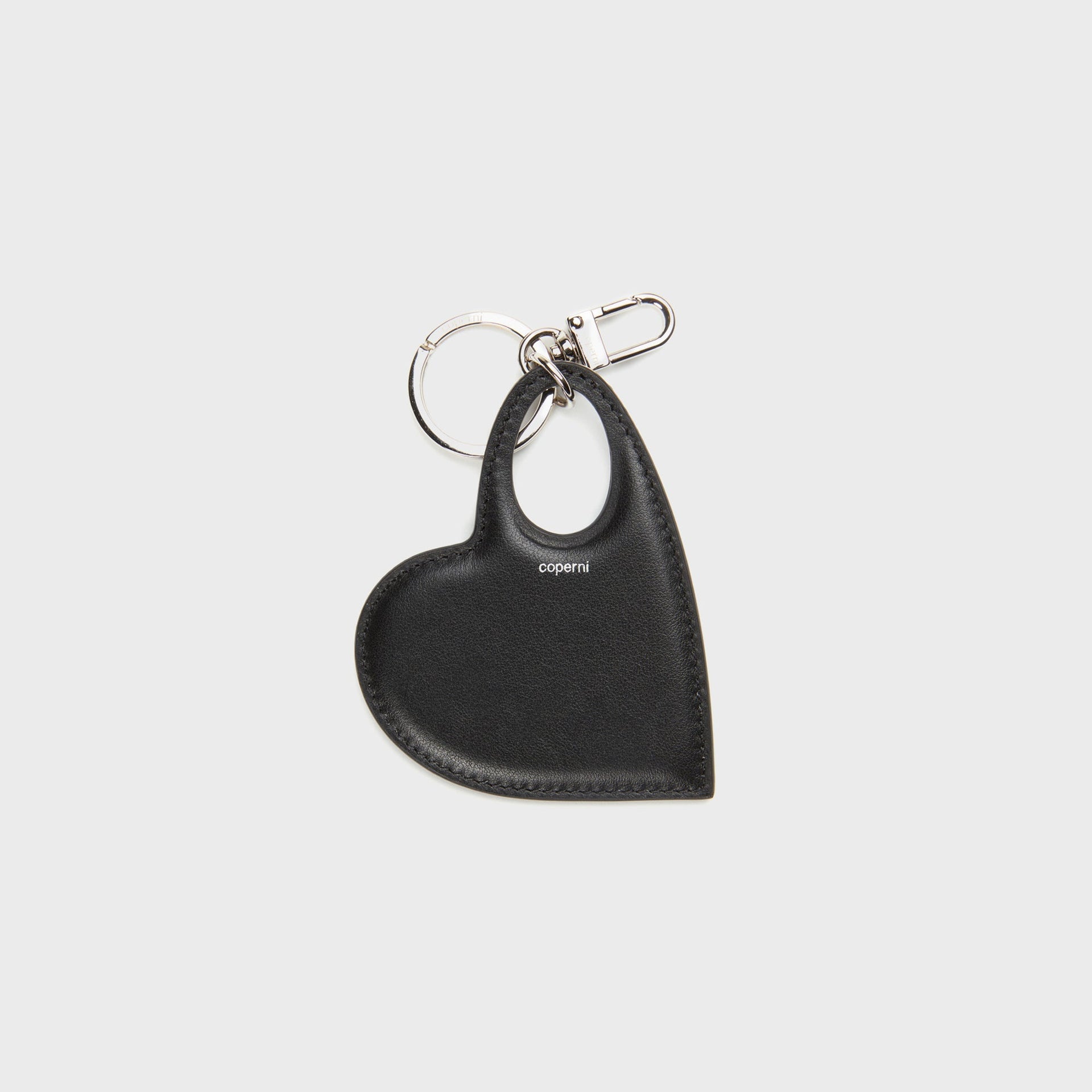 Coperni Heart Keychain in Black