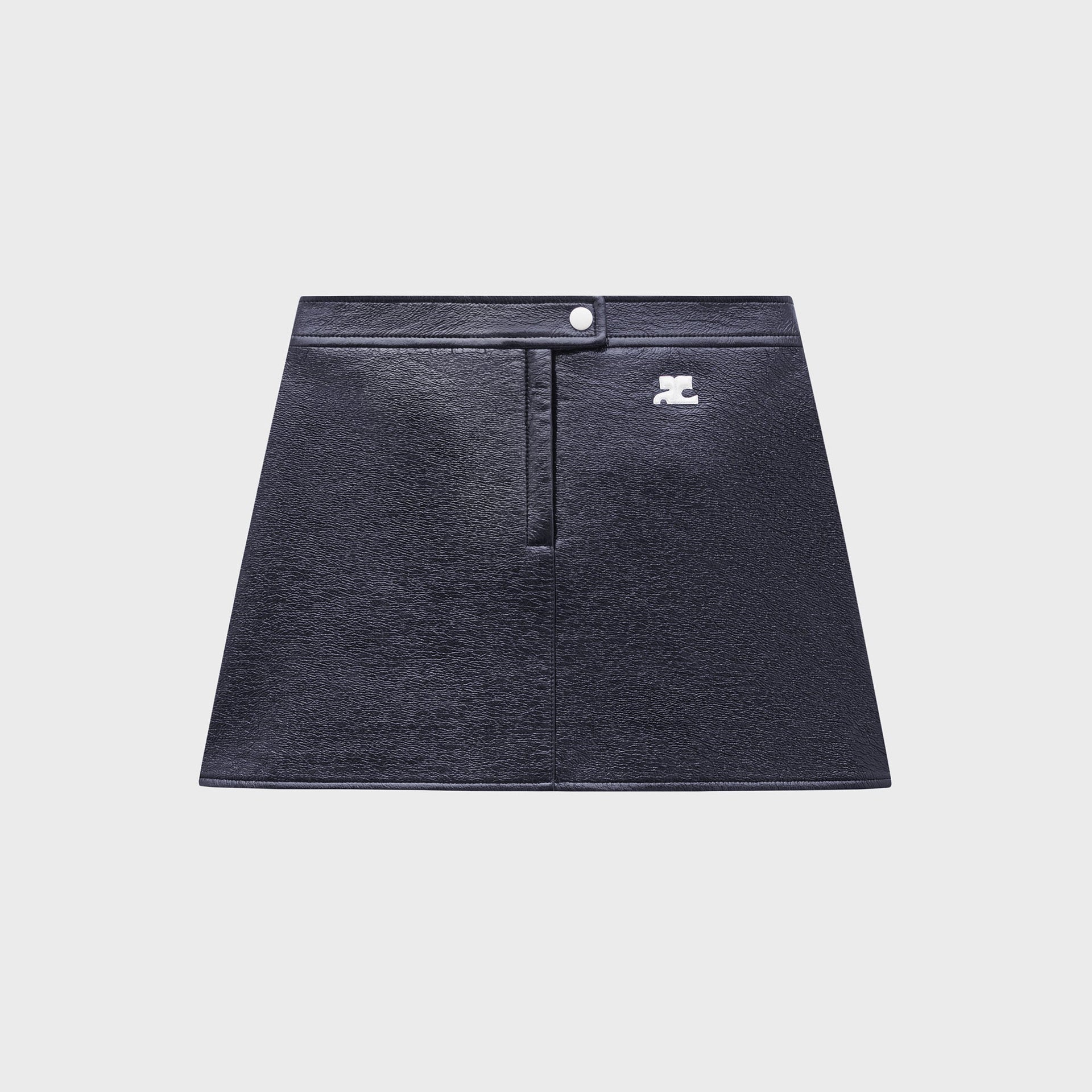 Courrèges ReEdition Vinyl Mini Skirt - Navy