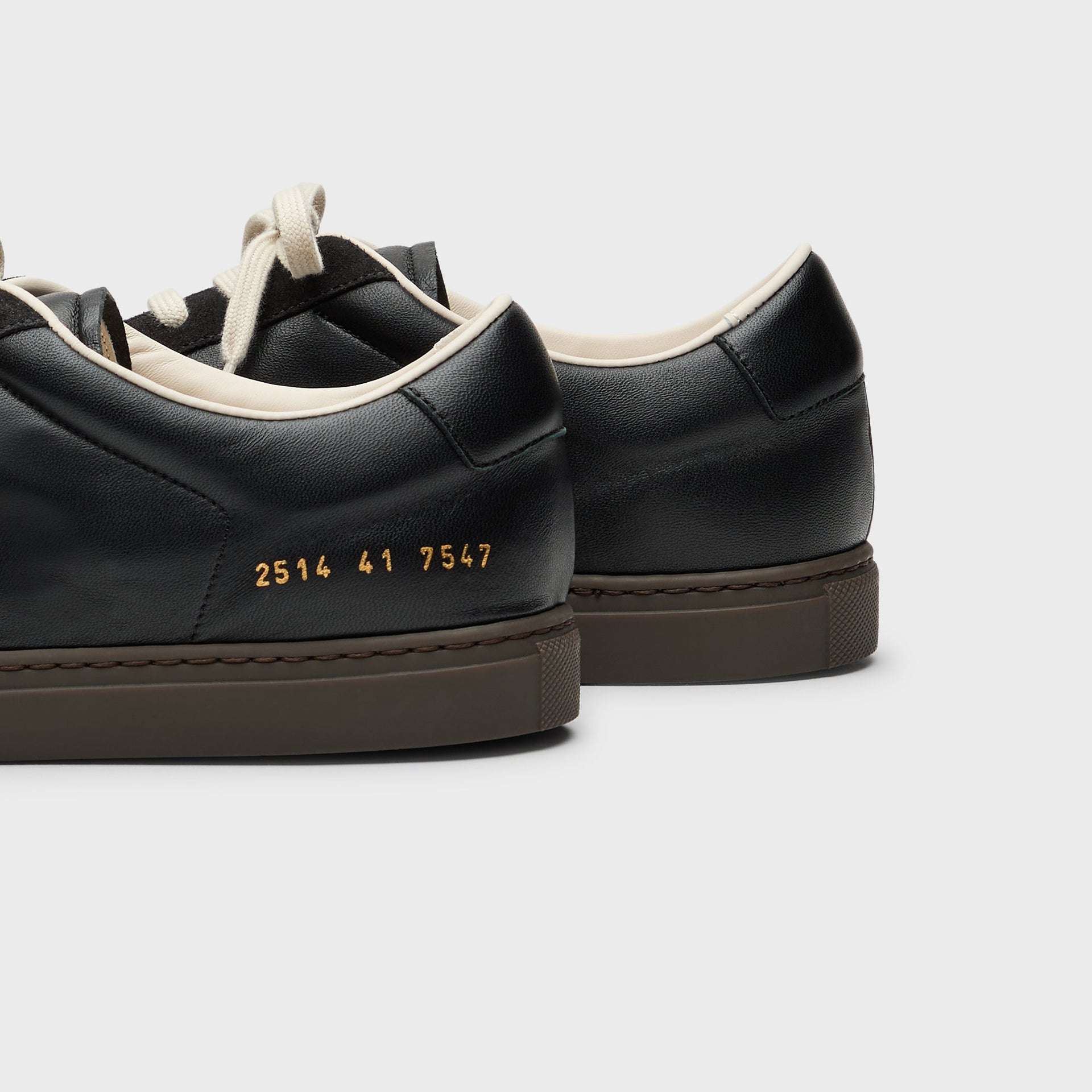 Common Projects BBall Slim Gum Brown Sole - Black
