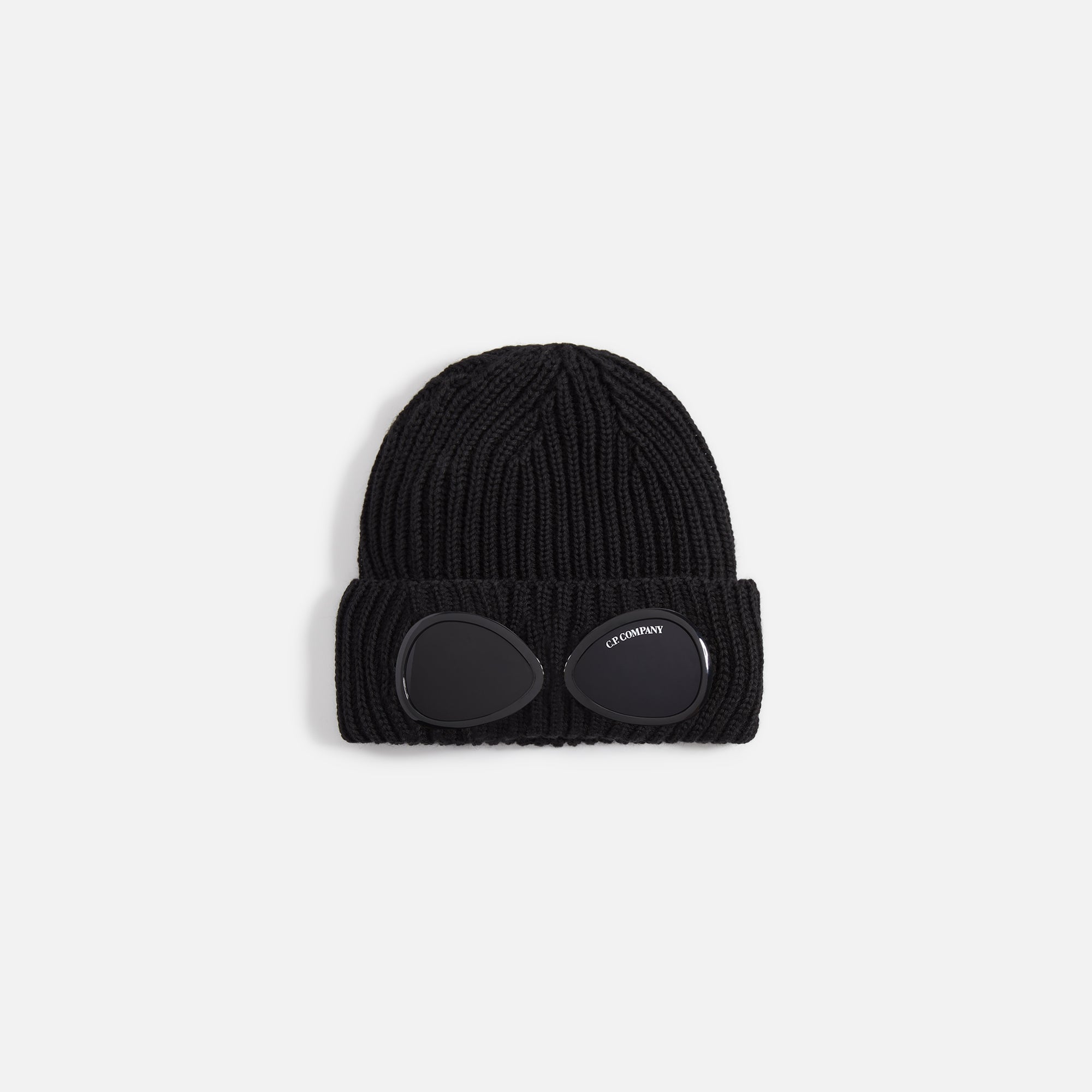 C.P. Company Extra Fine Merino Wool Goggle Beanie - Black – Kith