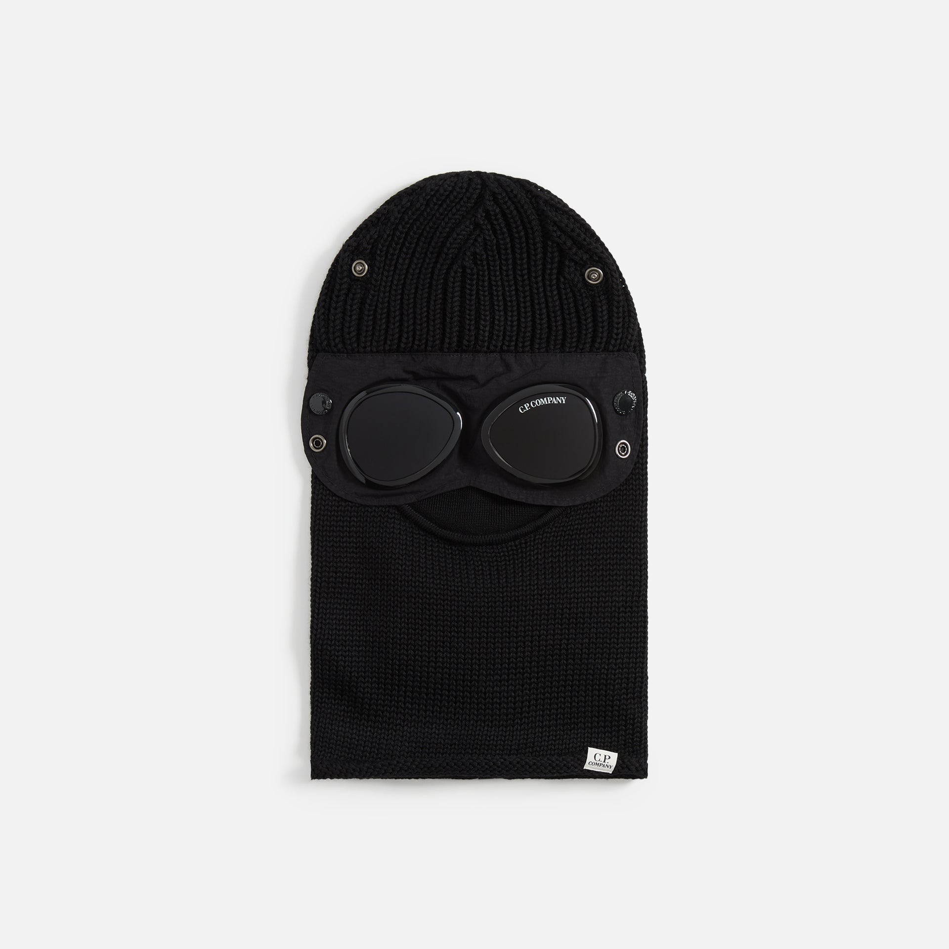 C.P. Company Extrafine Merino Wool Goggle Balaclava - Black