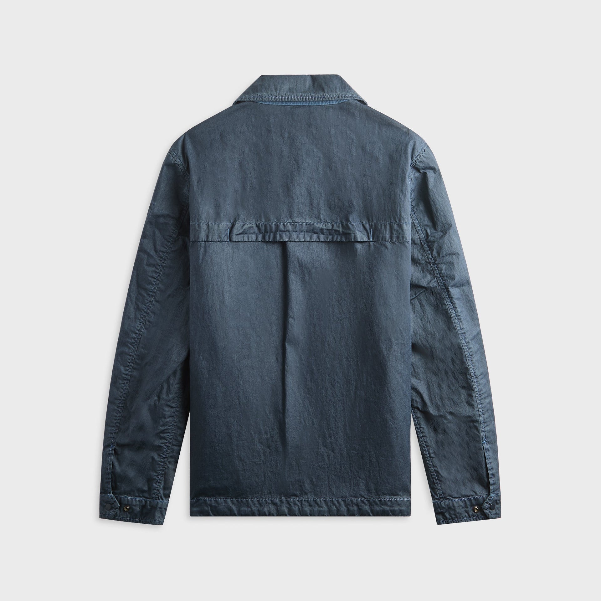 C.P. Company 50 Fili Wax Zipped Lens Overshirt - Midnight Navy