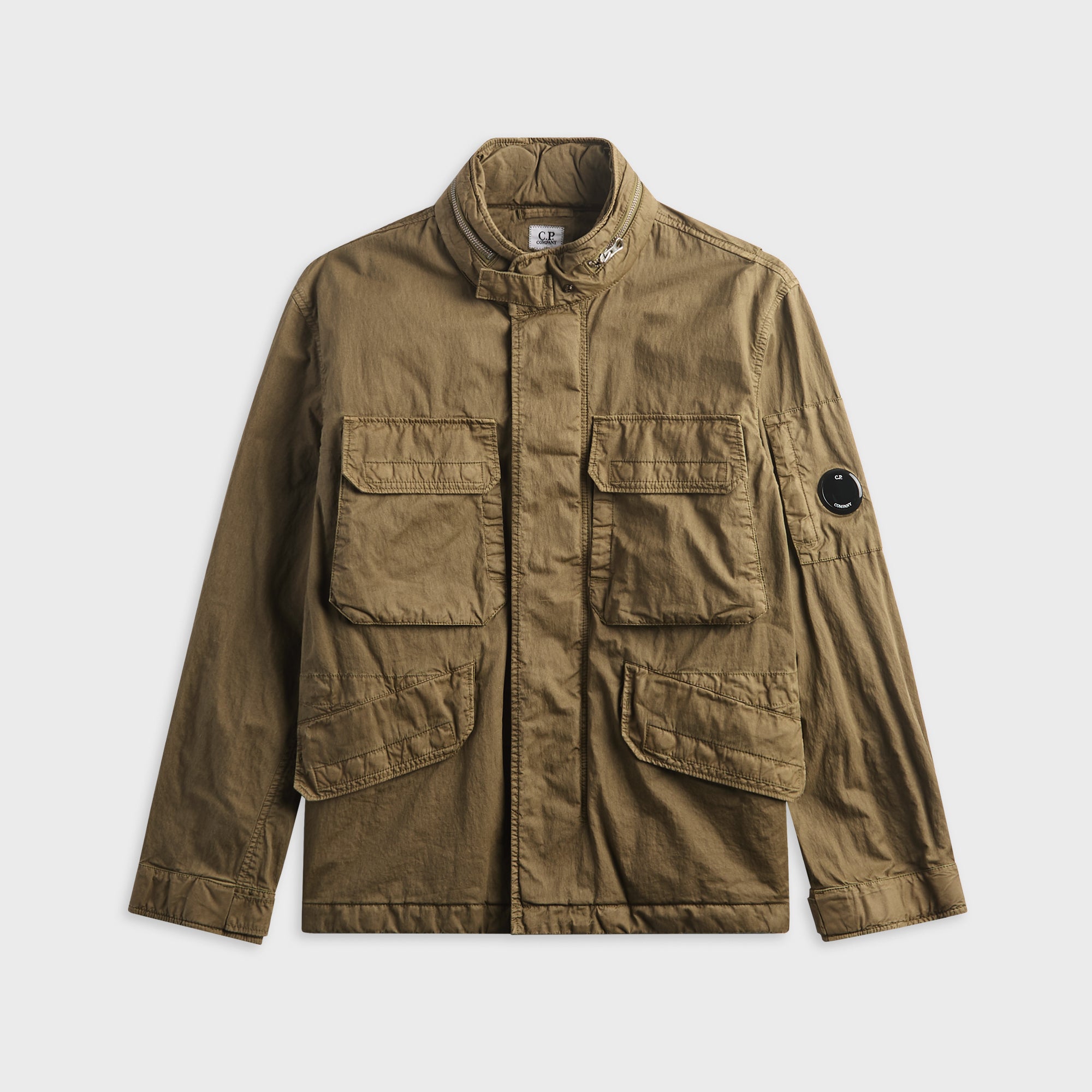 C.P. Company 50 Fili Wax Field Jacket - Dried Herb – Kith
