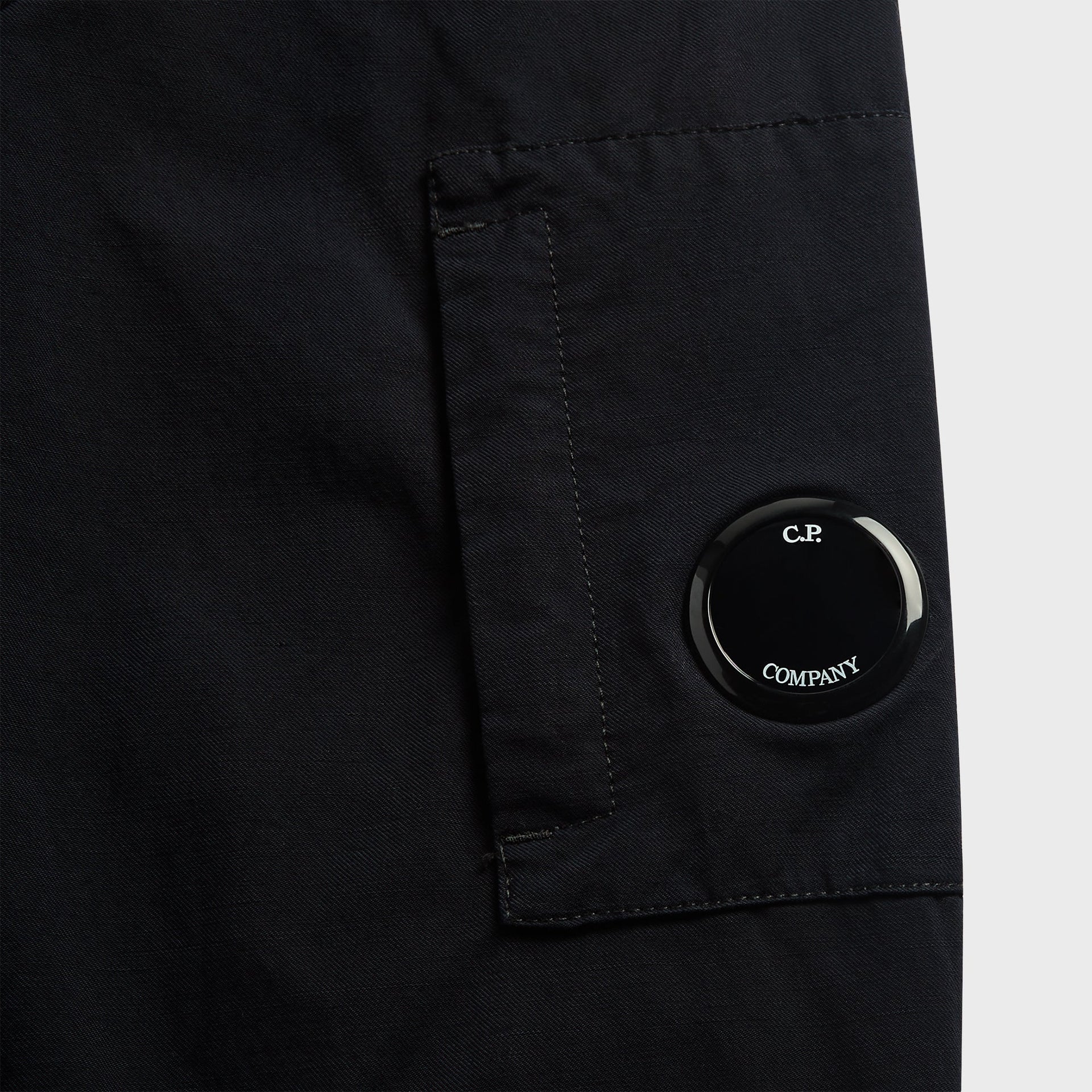 C.P. Company Twill Hooded Lens Jacket - Total Eclipse