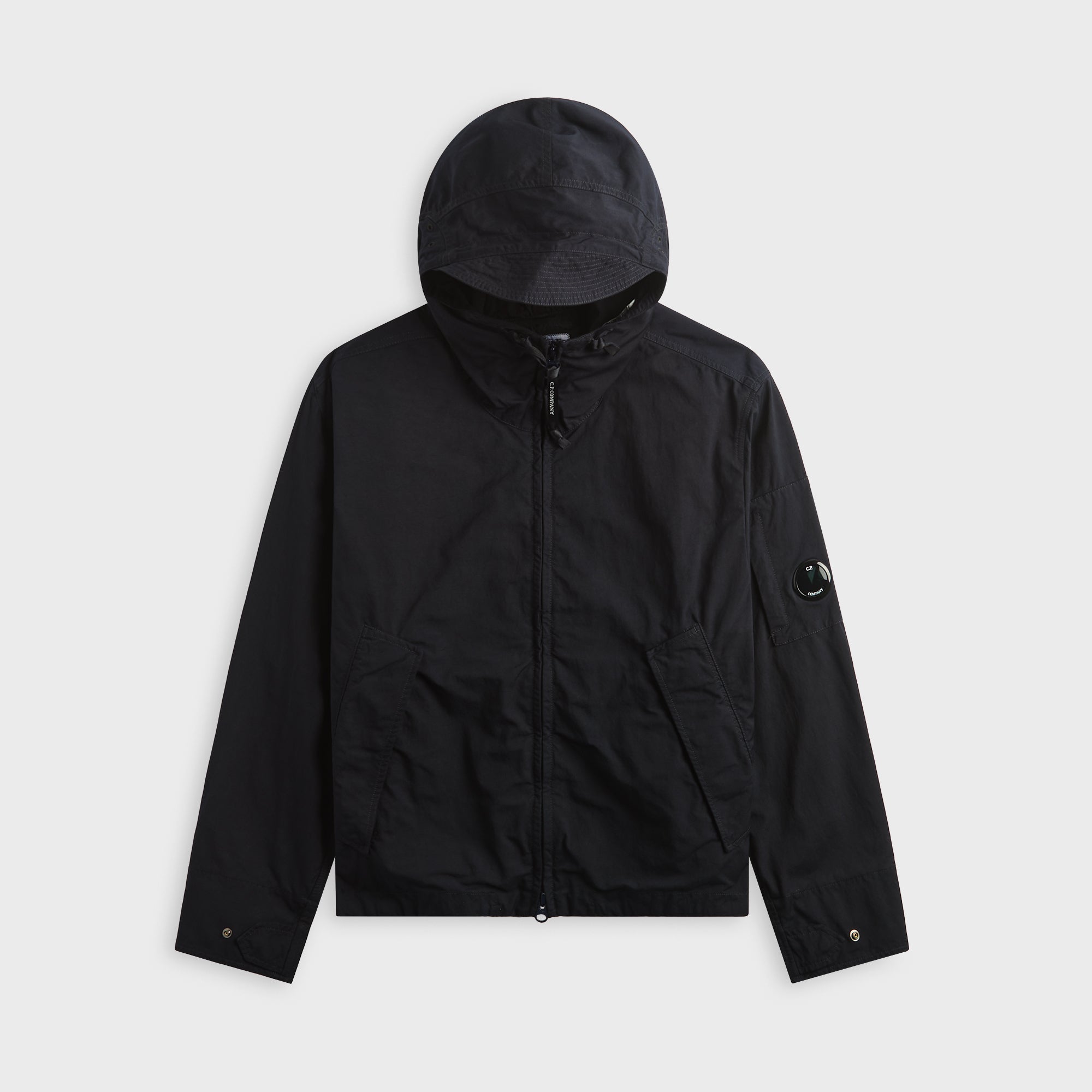 C.P. Company Twill Hooded Lens Jacket - Total Eclipse – Kith