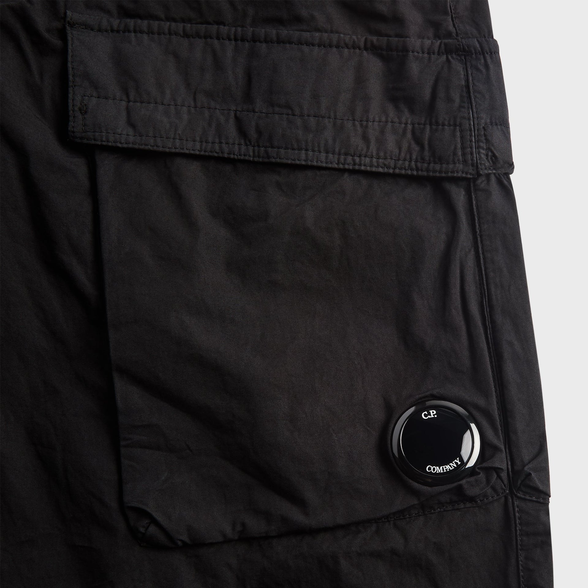 C.P. Company Micro-Reps Boxy Cargo Lens Pant - Black