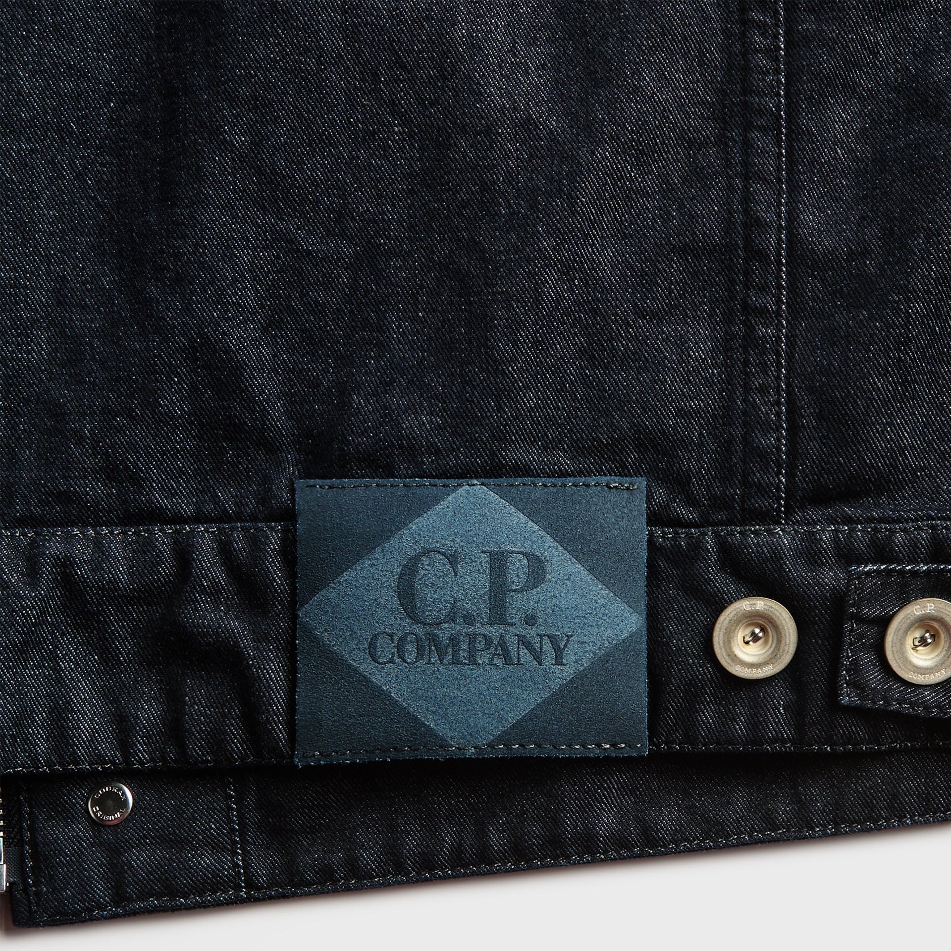 C.P. Company 3/1 Denim Zip Jacket - Denim Blue