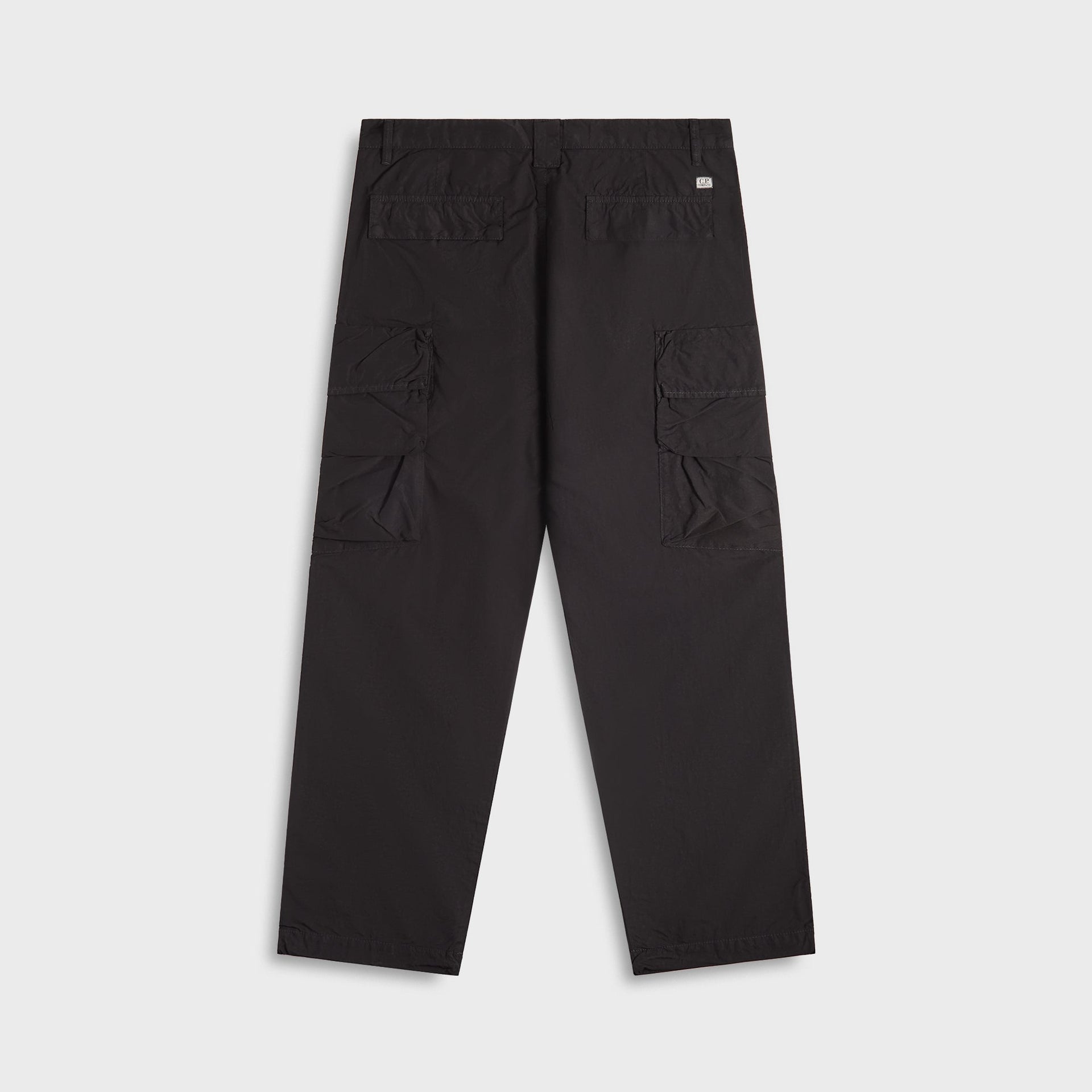 C.P. Company Flatt Nylon Cargo Pants in Black