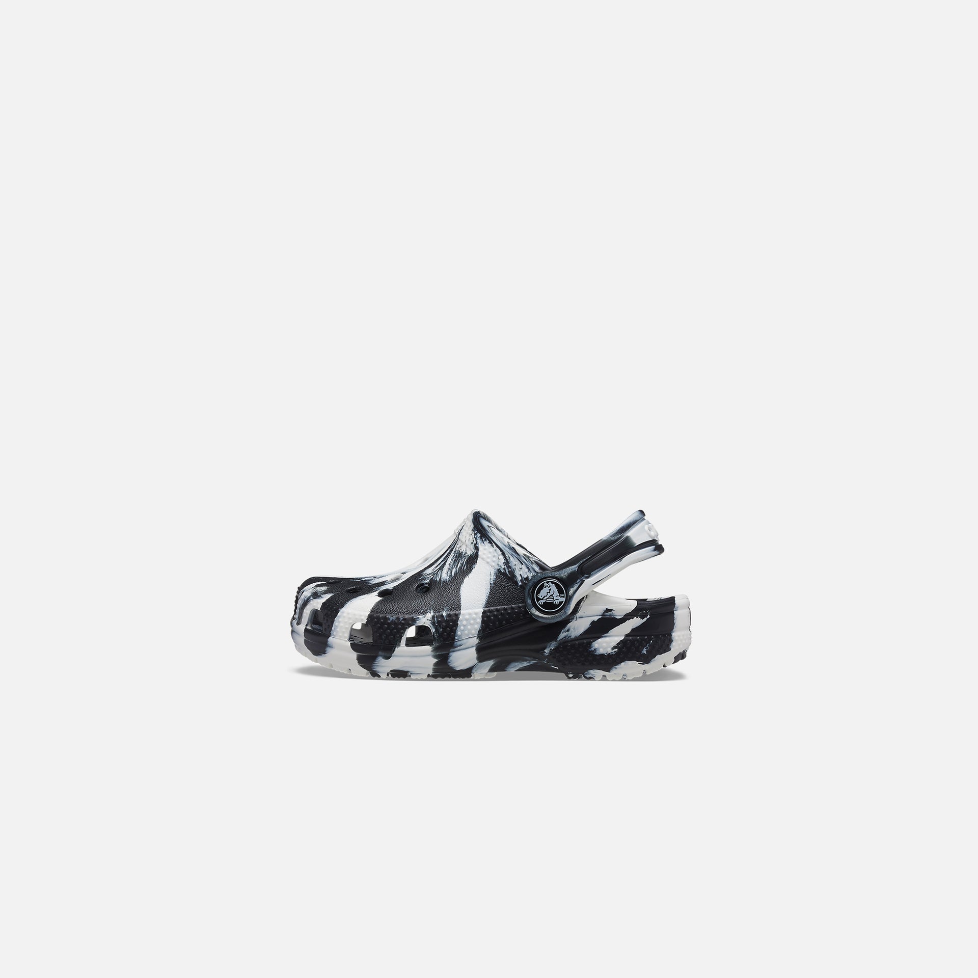 Crocs Kids Classic Marbled Clog - Black / White