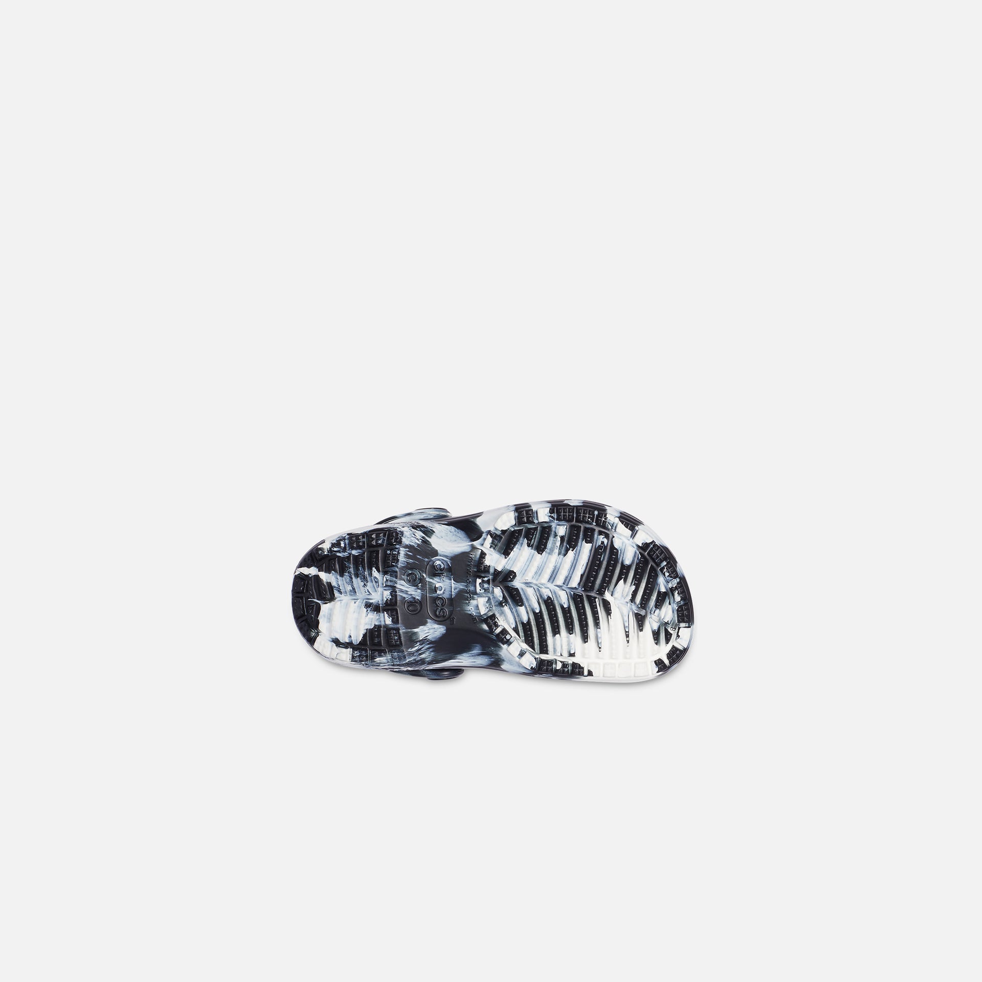 Crocs Kids Classic Marbled Clog - Black / White