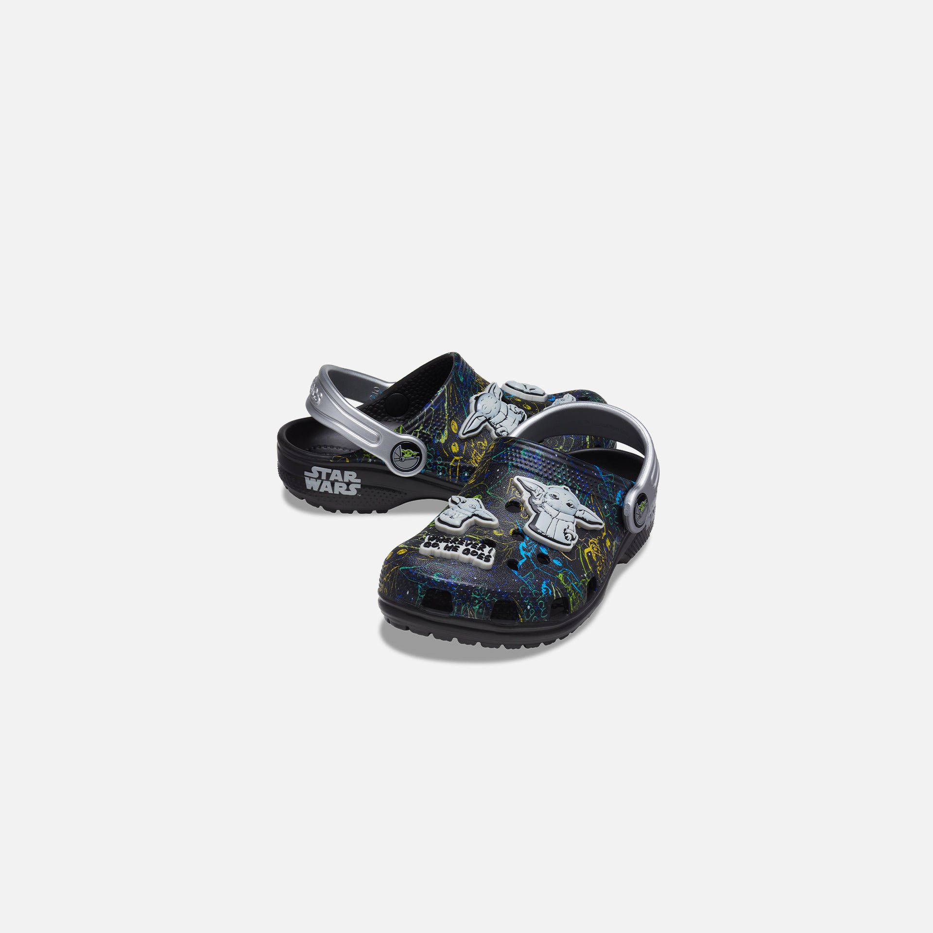 Crocs Kids Classic Grogu Clog - Black