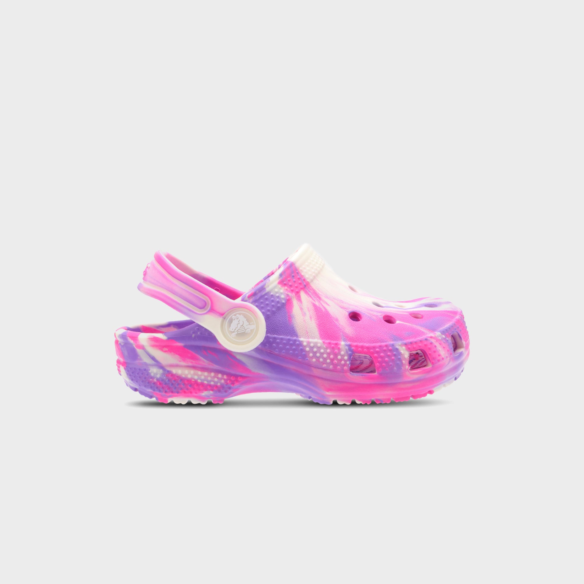 Crocs TD Classic Glow Marbled Clog - Pink Crush / Multi