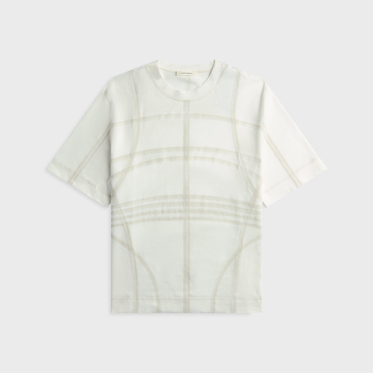 Craig Green Flatlock Short Sleeve Jersey - White / Calico