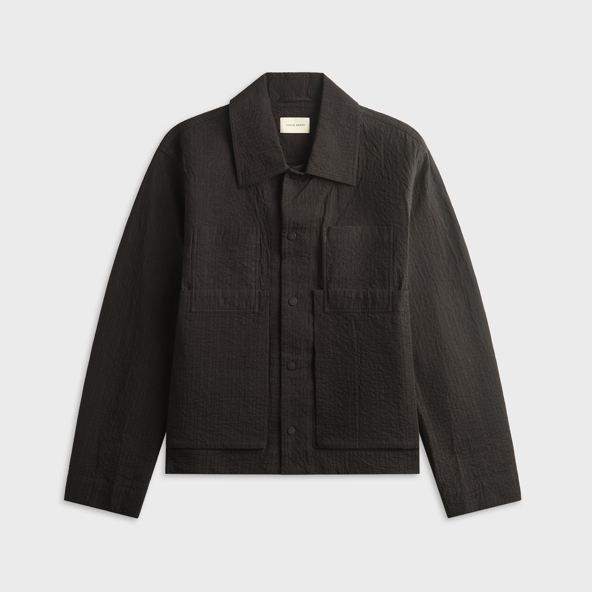 CRAIG GREEN ブルゾン　春夏用　ブラック Craig Green Embroidered Line Stitch Worker Jacket - Black – Kith