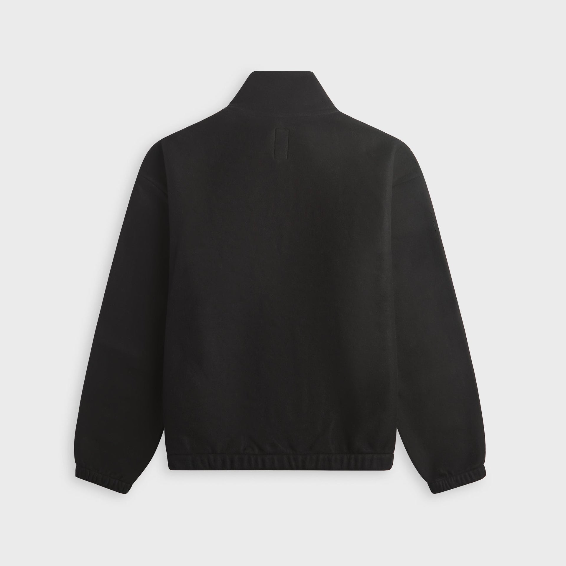 vowels Fleece Quarter Zip - Black