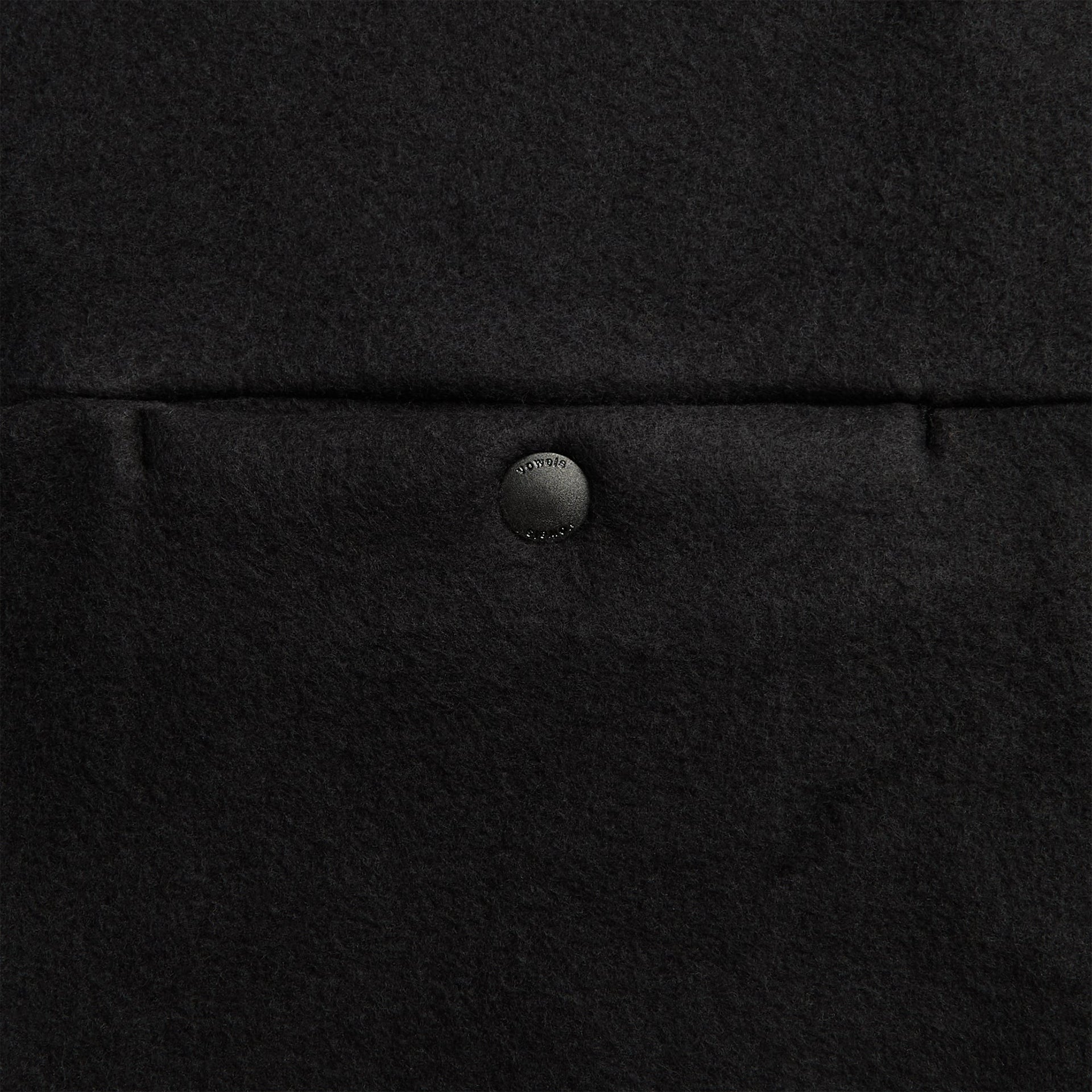 vowels Fleece Quarter Zip - Black