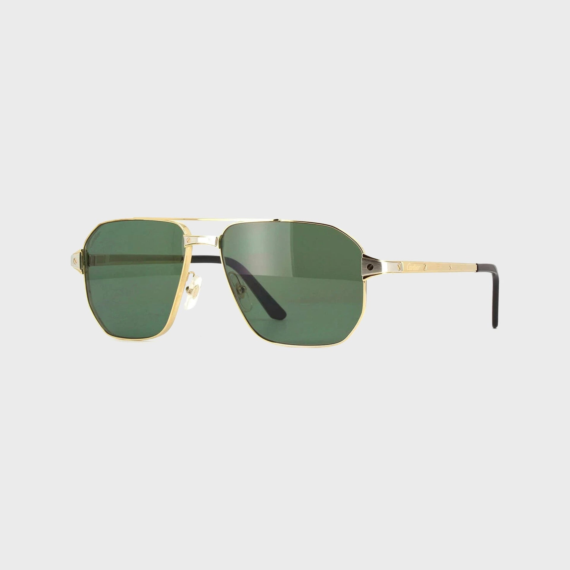 Cartier Aviator Sunglasses - Gold / Green