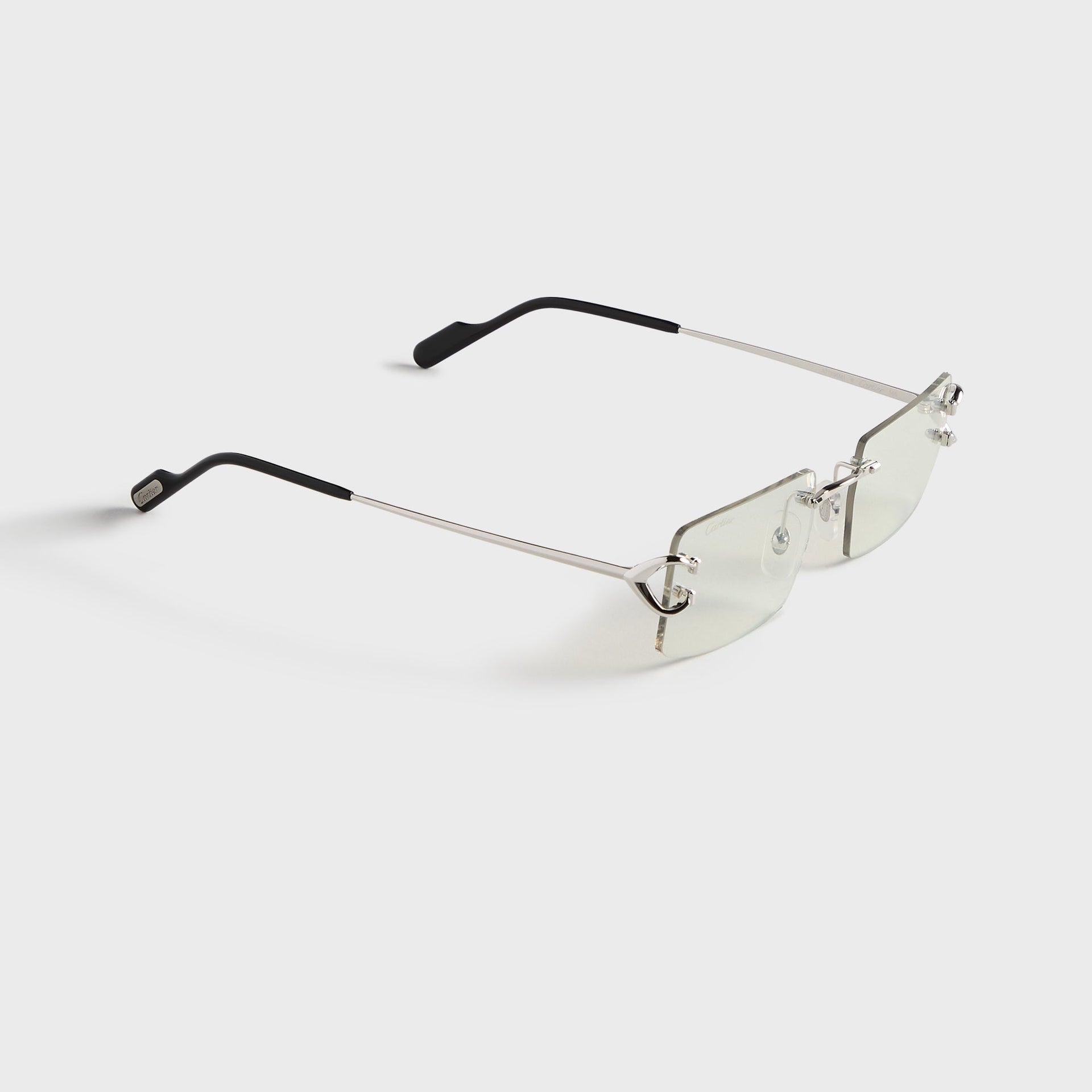 Cartier CT0488S Metal Sunglasses - Silver / Transparent