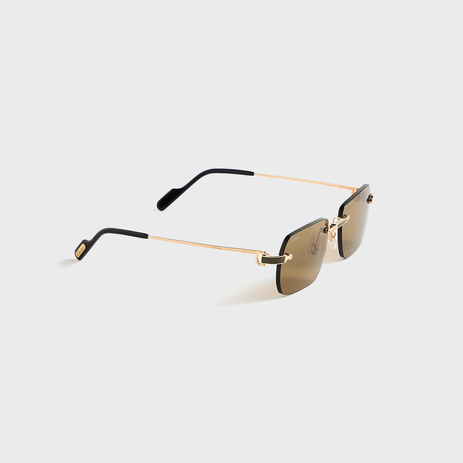 Cartier 55 Sunglasses - Gold / Brown