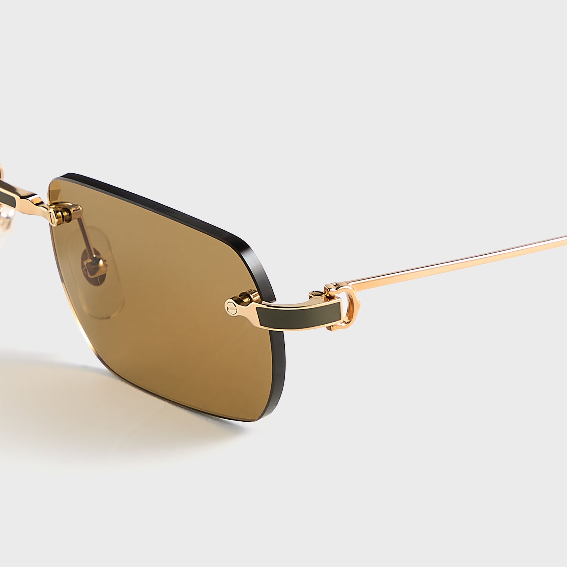 Cartier 55 Sunglasses - Gold / Brown