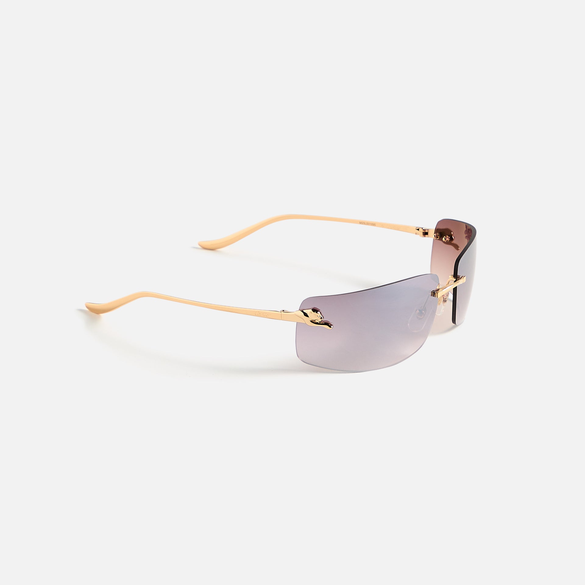 Cartier Panthere Square Sunglasses - Gold / Red