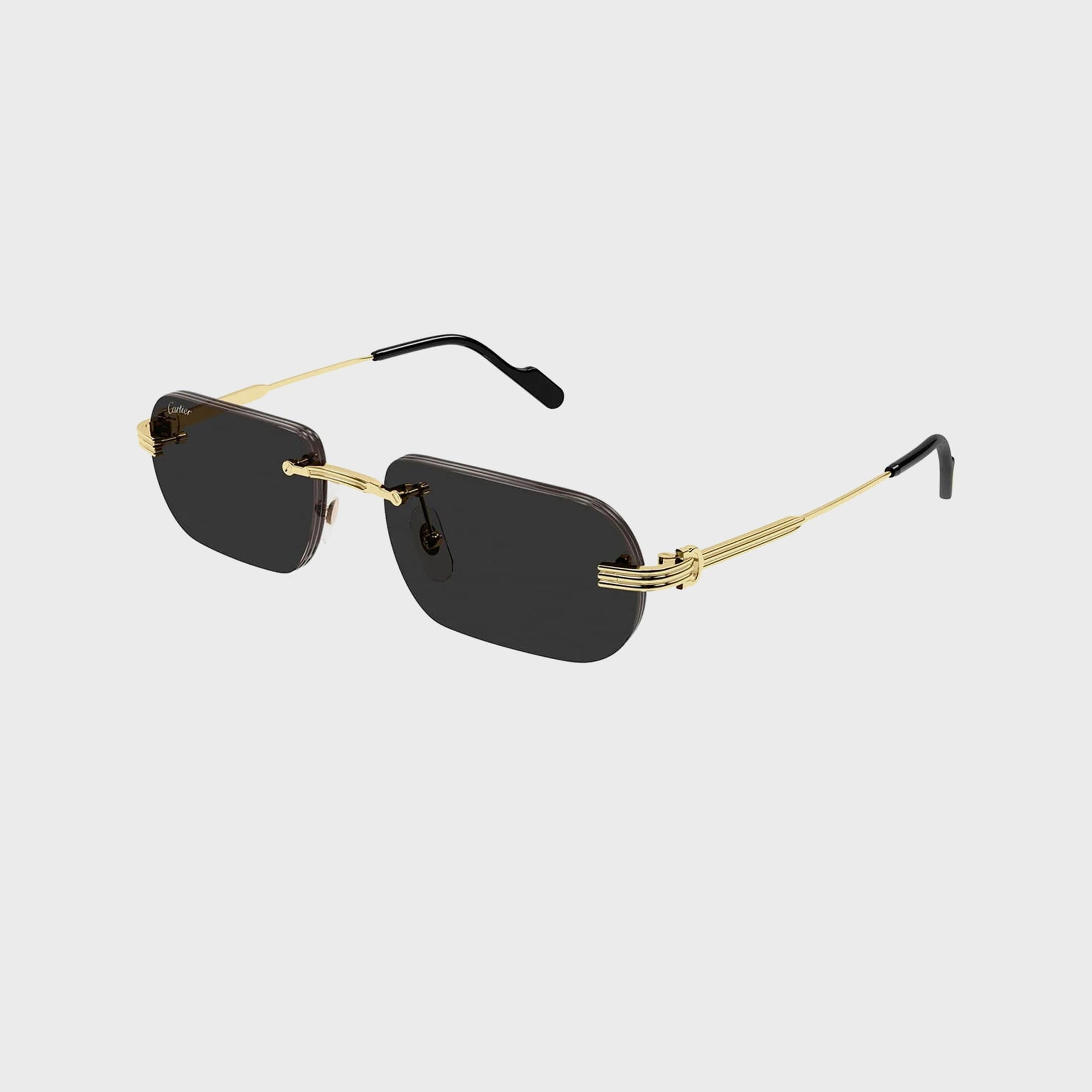 Cartier Square Sunglasses - Gold / Grey
