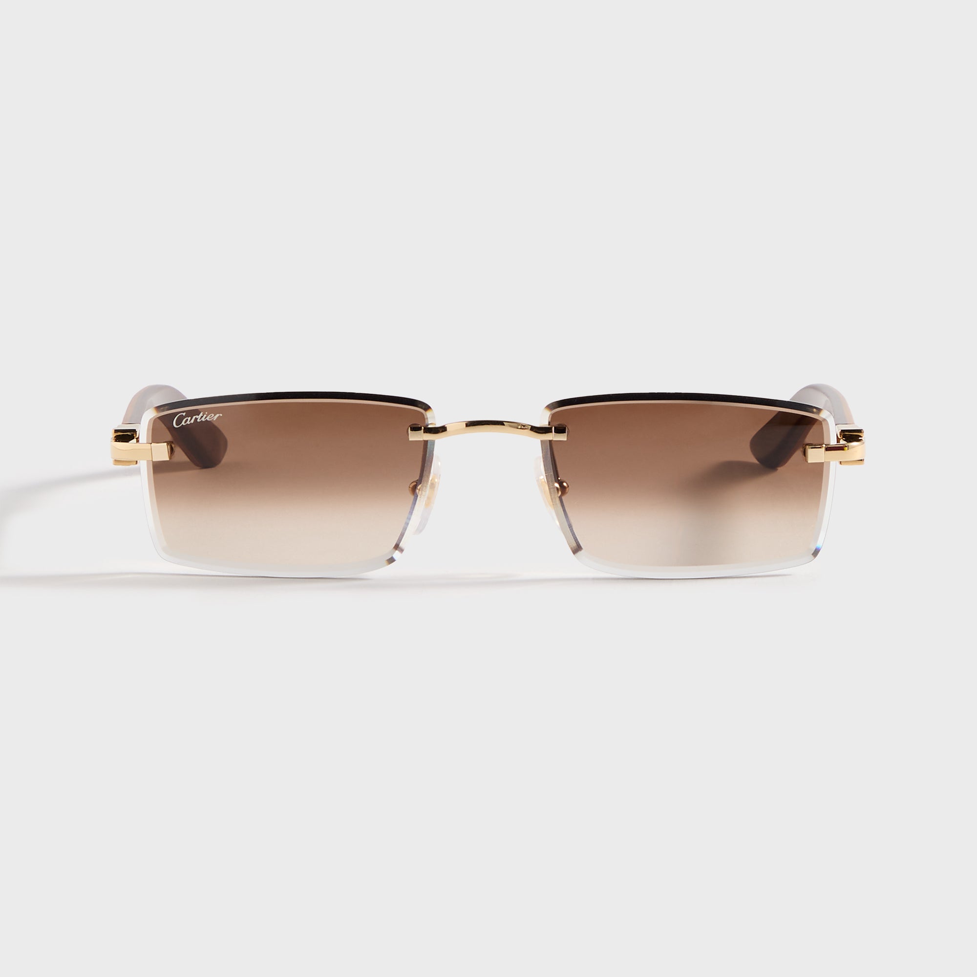 Cartier Square Sunglasses - Gold / Yellow / Brown – Kith