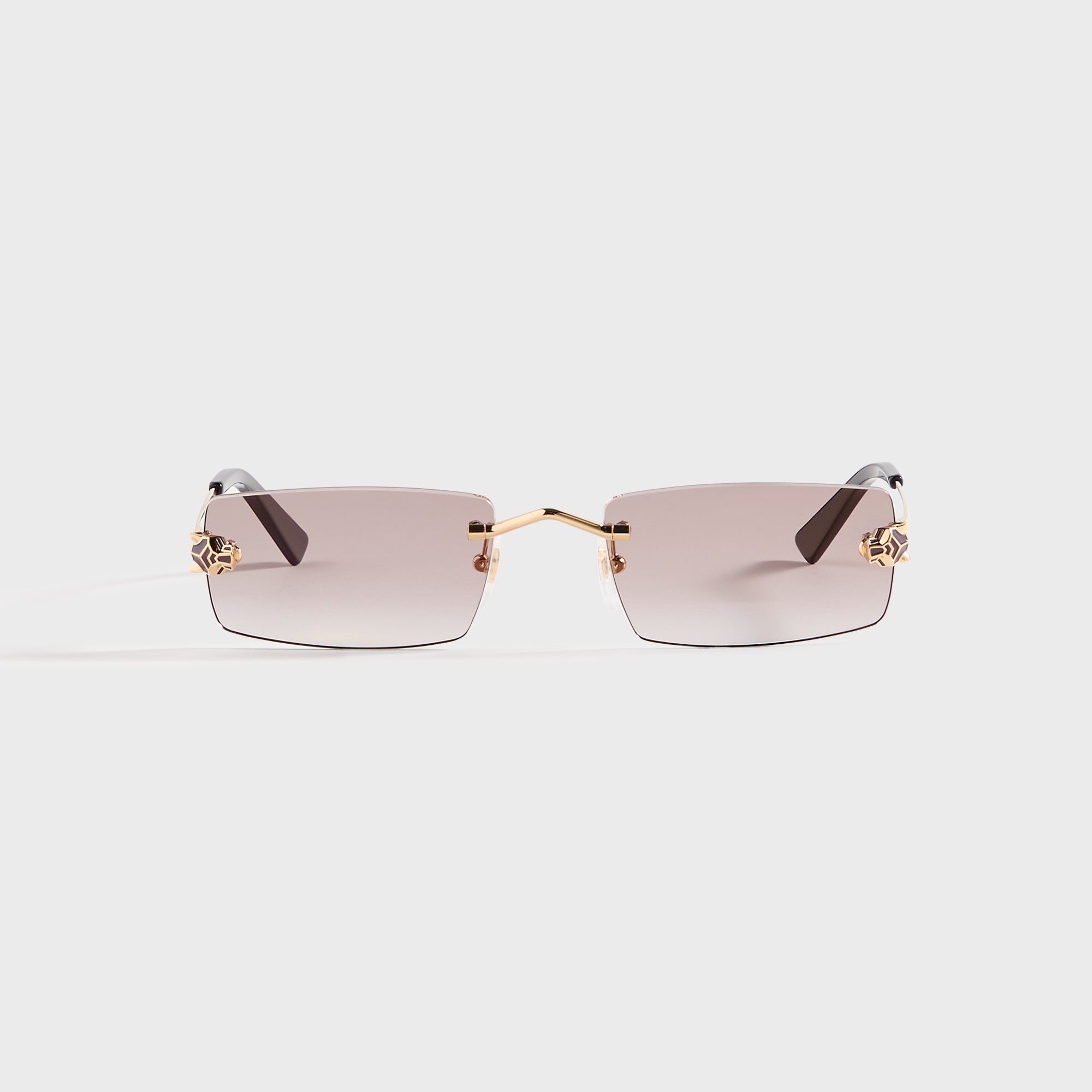 Cartier Rectangle Sunglasses - Gold / Violet – Kith