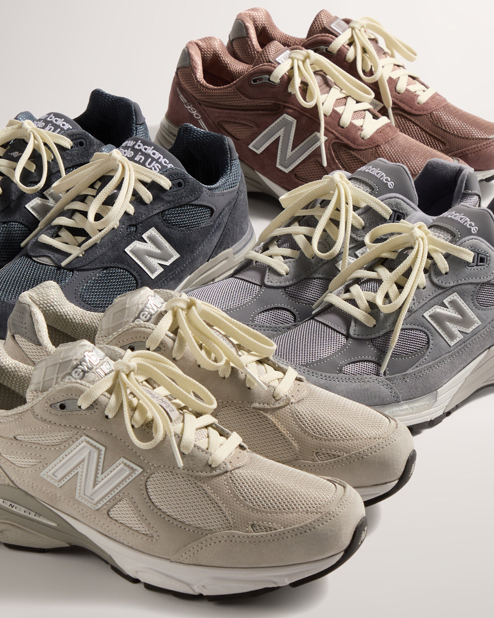 New Balance 990 - Black / Navy / Grey – Kith