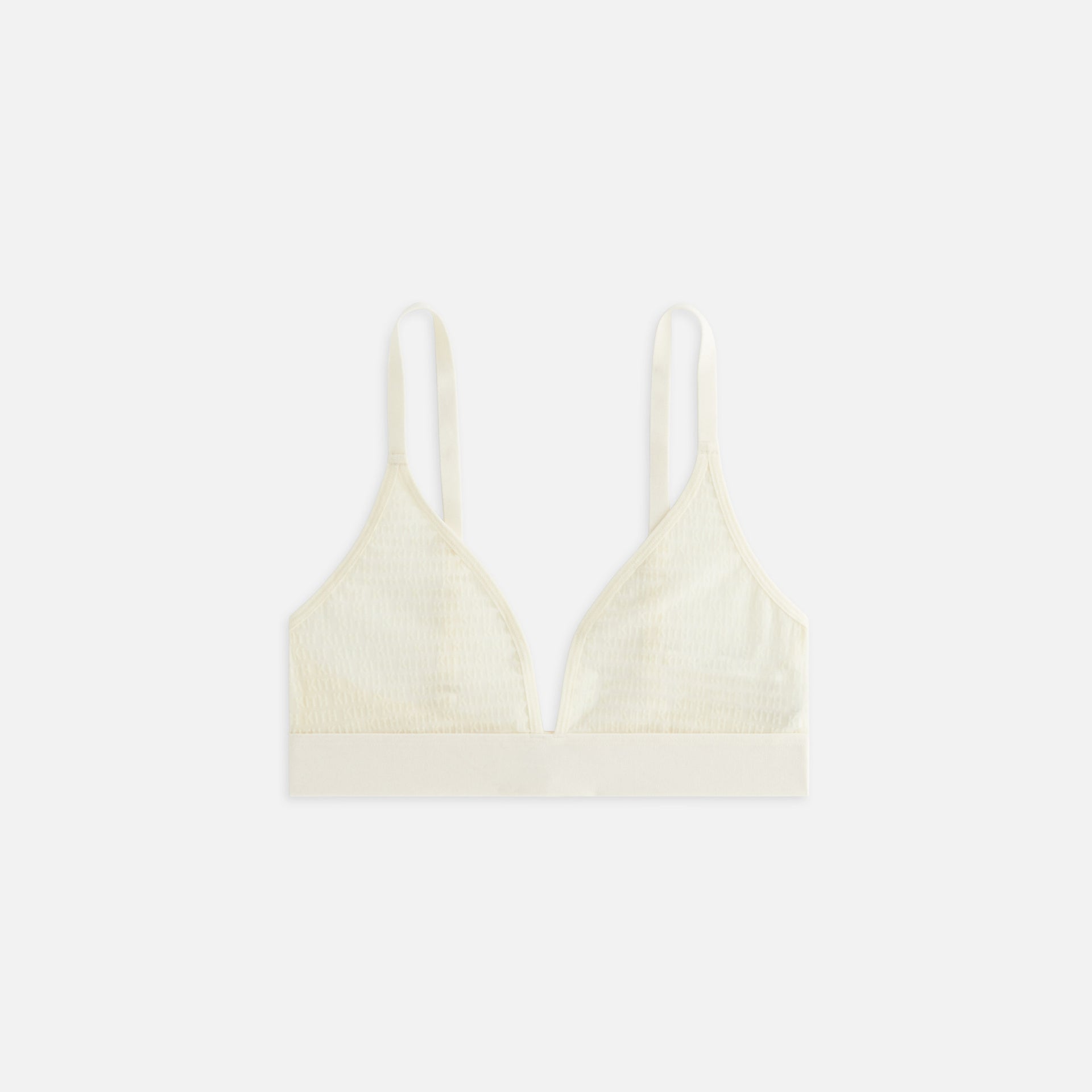 Kith Women Mesh Plunge Bralette - Muslin