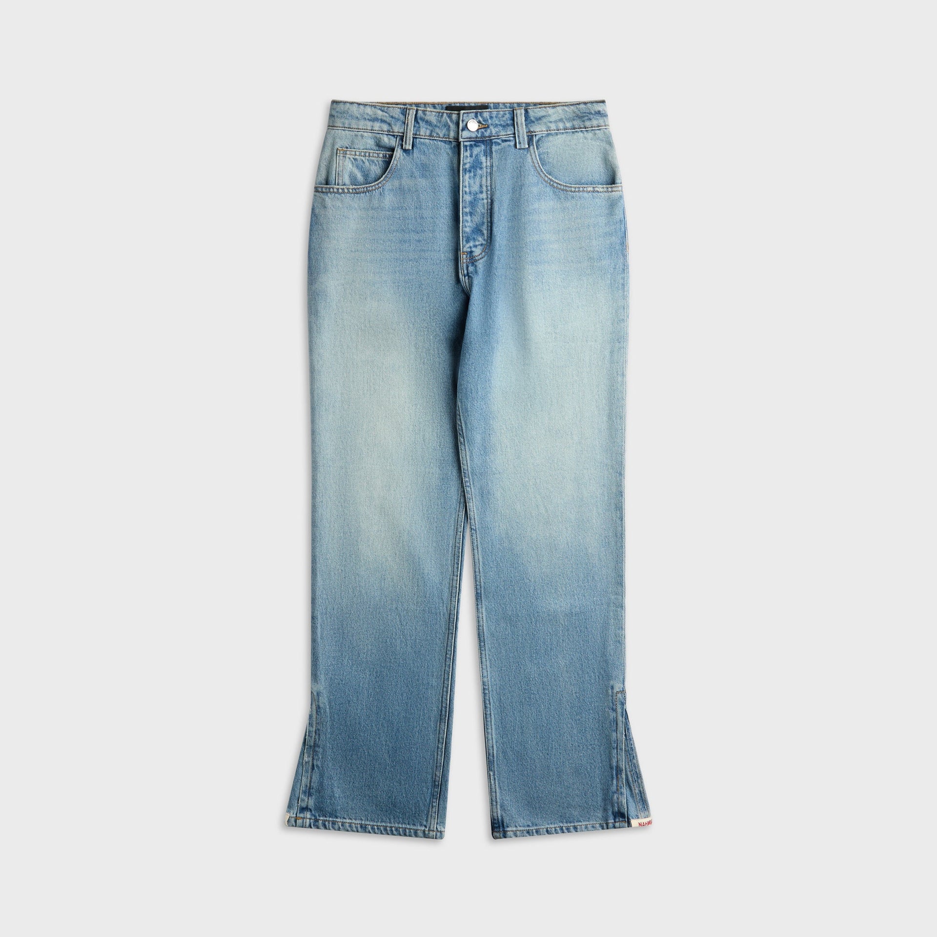 NAHMIAS Split Seam Straight Leg Jean - Light Indigo Wash